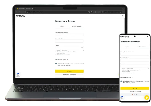 Sign Up Exness Web Trade